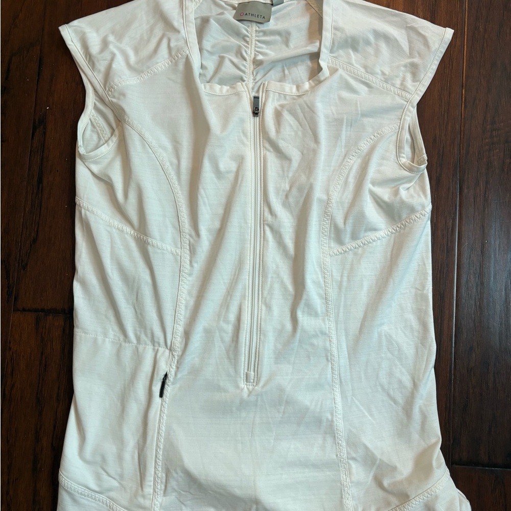 Athleta Women's Cream Sleeveless Top